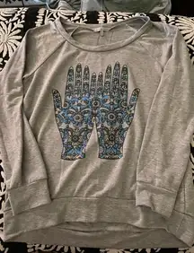 Rhinestones Sweater Shirt