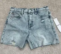 NWT HUDSON jeans high rise biker shorts