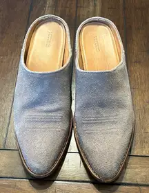Tecovas Sophie Suede Mule in Taupe Size 9.5 GUC