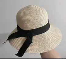 Summer Foldable Sun Hat Small Brim light beige Beach Hats