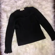 St. John evening black zipper sweater size 2