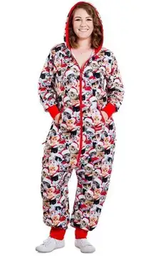 Tipsy Elves  Meowy Catmus Jumpsuit Cats Christmas Holiday Funny Festive Small