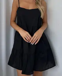 WHITEFOX BOUTIQUE she’s the boss mini dress black, size XS