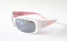 Y2K Dolce & Gabbana white pink and chrome/silver sunglasses