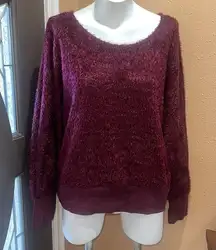 Nine West burgundy pullover sweatshirt nwt