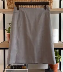 Banana Republic Stretch Wool Gray Heather Pencil Skirt, 4