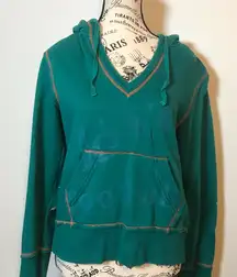 TOUCH by ALYSSA MILANO OFFICIAL MIAMI DOLPHINS HOODIE WITH KANGAROO POCKET SZ LG