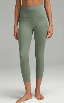 Lululemon Align High-Rise Crop 23" Grey Eucalyptus Size 4