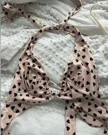 Adika tie backless halter crop top