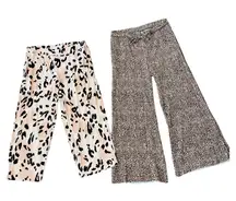 BUNDLE of TWO! Leopard Print Loungewear Pants