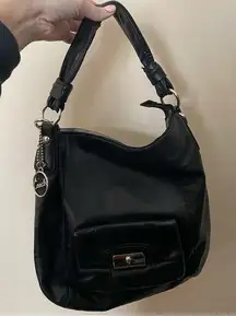 Black Kristin Hobo Shoulder Bag