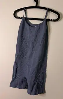 PacSun Women’s Blue Ribbed Sleeveless Romper