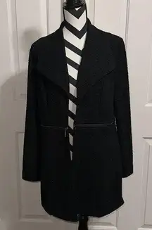 ALFANI Black Open Front Cardigan Jacket