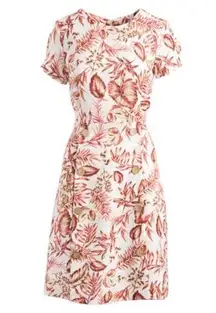 NWT Shelby Palmer Ivory & Red Floral A-Line Dress