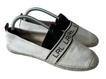 LAUREN Ralph‎ Lauren Women's 10 Carlee Caylee Loafers Espadrille Woven Oatmeal