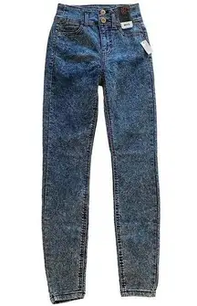 NWT ~ NO BOUNDRIES NOBO Denim Corset High Rise Blue Jeans ~ Women's Size 1