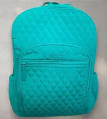 Vera Bradley Quilted Campus Backpack - Large - Peacock Blue