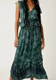 FREE PEOPLE  2 piece Set Dreambound Emerald Combo