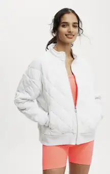 White Quilted Jacket 
