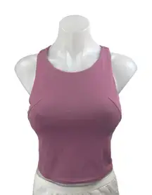Lululemon Wunder Train Pink Sleeveless Racerback Athletic Sports Crop Tank Top 2