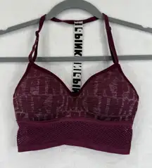 PINK Victoria's Secret XS Wireless‎ Bralette Racerback Plum Purple Activewear