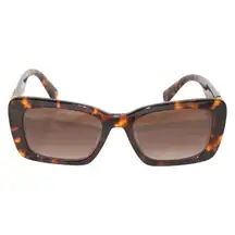 Miu Miu SMU 07Y 53mm Rectangular Sunglasses in Blond Havana