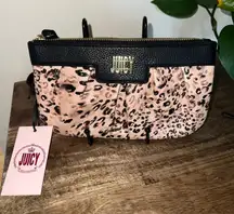 NWT‎ Juicy Couture Wristlet Leopard Print Small Purse Clutch Y2K Casual