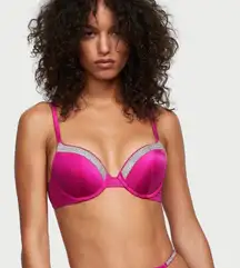 Victoria’s Secret Swimsuit Push-up Bikini top 32A rhinestone shine