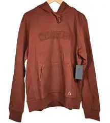 Spiritual Gangster Warrior Classic Hoodie Rust Orange Cotton Pullover Size L NWT