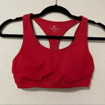Athleta Red Classic Sports Bra Womens S Athletic Comfortable Workout Gym Top