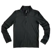 GAP Fit Motion Women's Medium Running Fitted Jacket Black with Thumb Holes