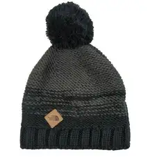 The North Face Antlers Beanie Hat Pompom Bobble One Size Hunter Green Black