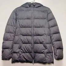 Uniqlo Gray Puffer Hooded Jacket