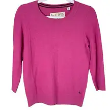 Jack Wills women's size 6 small pink wool knit business casual sweater