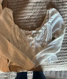 Free People Top Long Sleeve White Women’s