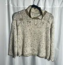 Vintage 90s Floral Knit Sweater by Patsy’s Place Cozy Cottagecore Vibes Size L