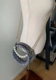 Retro clutch clear crossbody purse