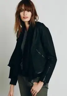 Free People Moto Jacket Black