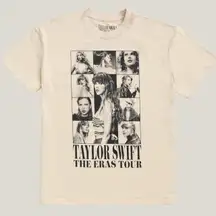 Cream Taylor Swift Era Tour T-shirt. Size small