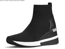 MICHAEL KORS STRETCH KNIT UPPER SNEAKERS 🖤🤍🖤🤍