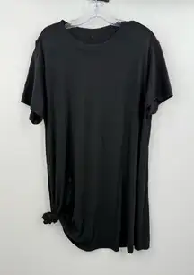 Lululemon Women's Black All Yours T-Shirt Dress Flowy Softstreme Size Medium