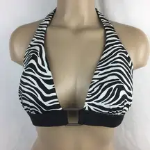 Black & White Zebra Print Swim Suit Bikini Top from White House Black Market