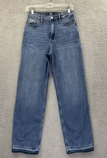 Hollister Ultra High Rise Dad Jeans Baggy Grunge 90s Retro Women's 3R 26 x 28.5