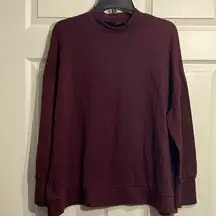 Lane Bryant women’s 18/20 Burgundy mock neck top.