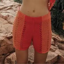 Zara crochet shorts red/ orange 2712/159