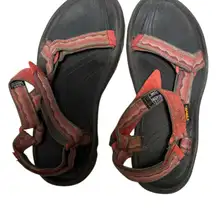 Teva Red and Black Outdoor Sandals