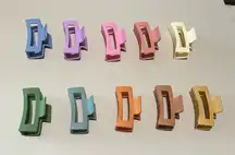 Colorful Hair Claw Clips Set of 5: your choice of colors NEW OS strong hold