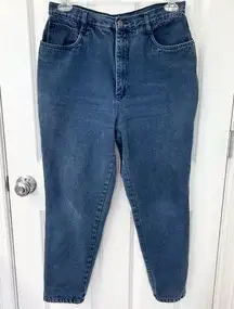 Vintage  jeans womens 16 100% cotton tapered leg high waisted