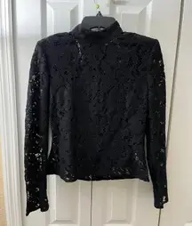 Black Lace Shirt