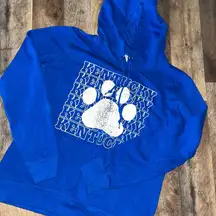 Blue Kentucky Hoodie with Paw Print
